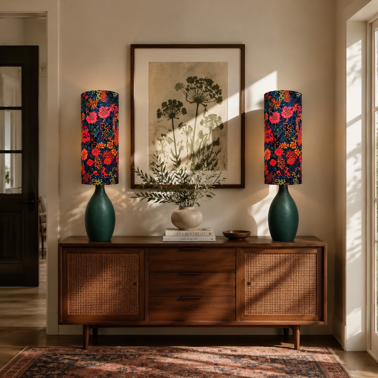 Floral Ceramic Table Lamp 8
