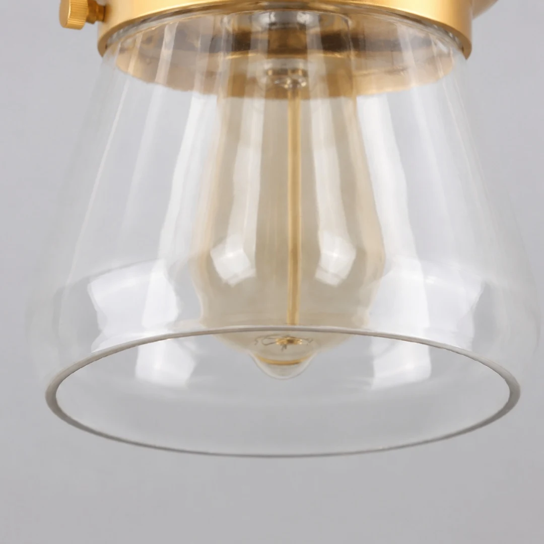 clear glass shade close-up