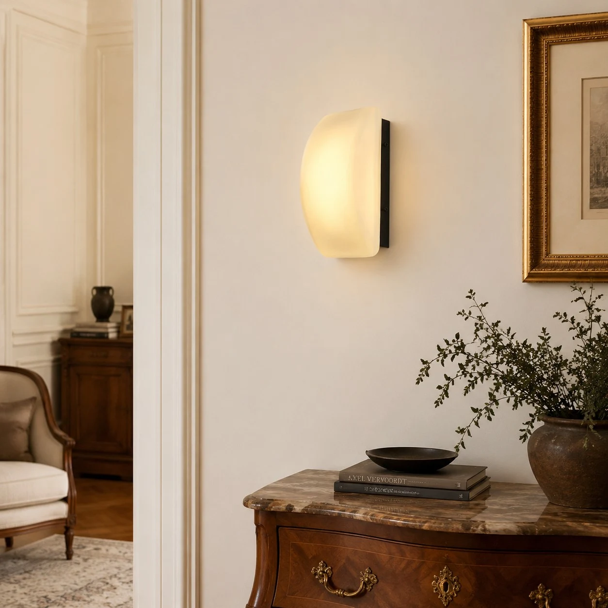 Console wall lighting scene