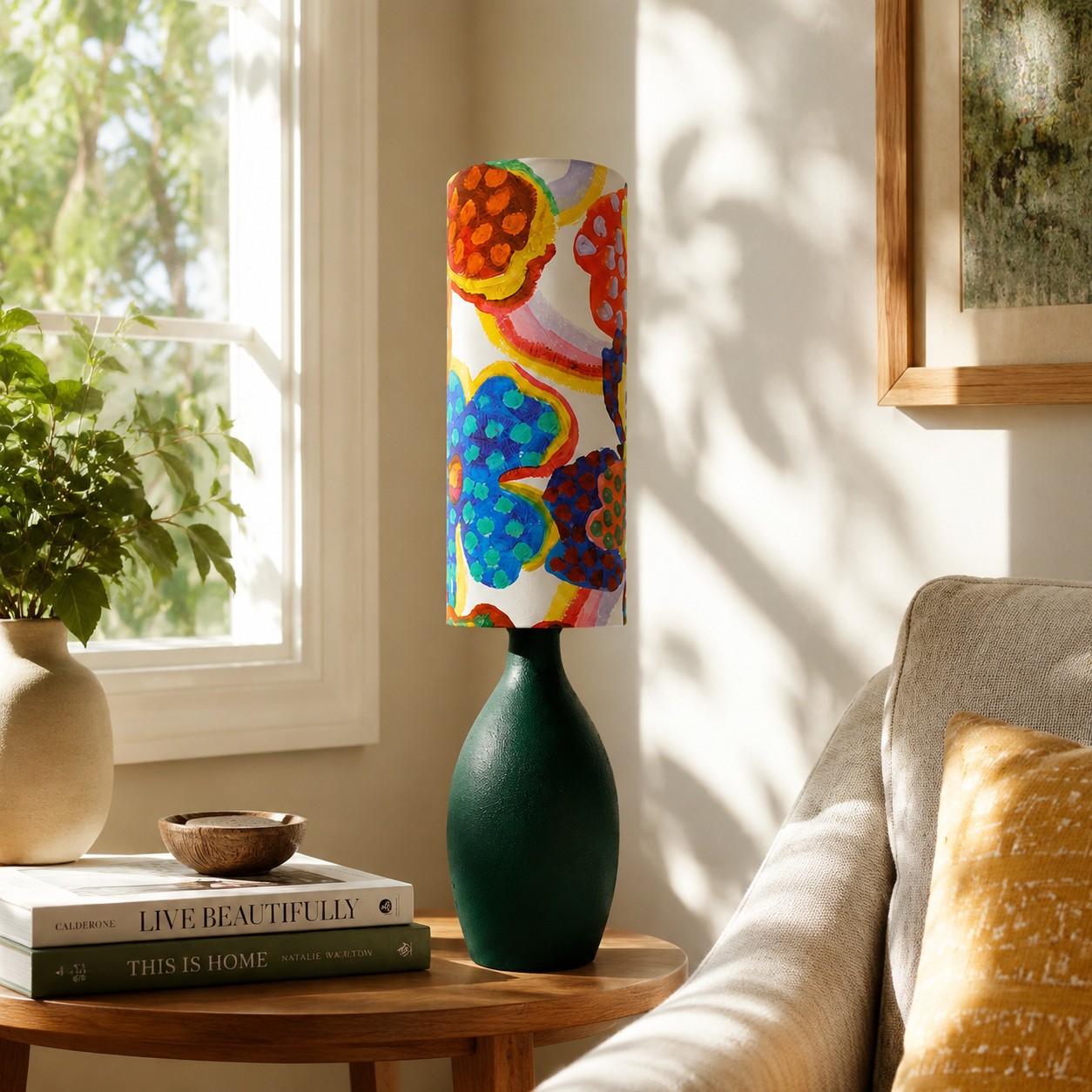 Floral Ceramic Table Lamp 10