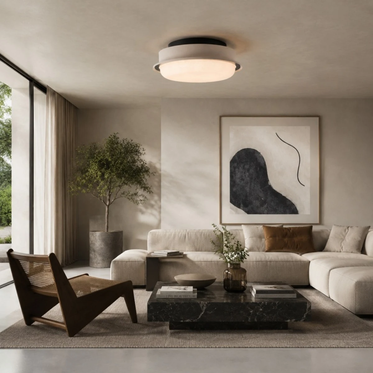 ceiling light room scene