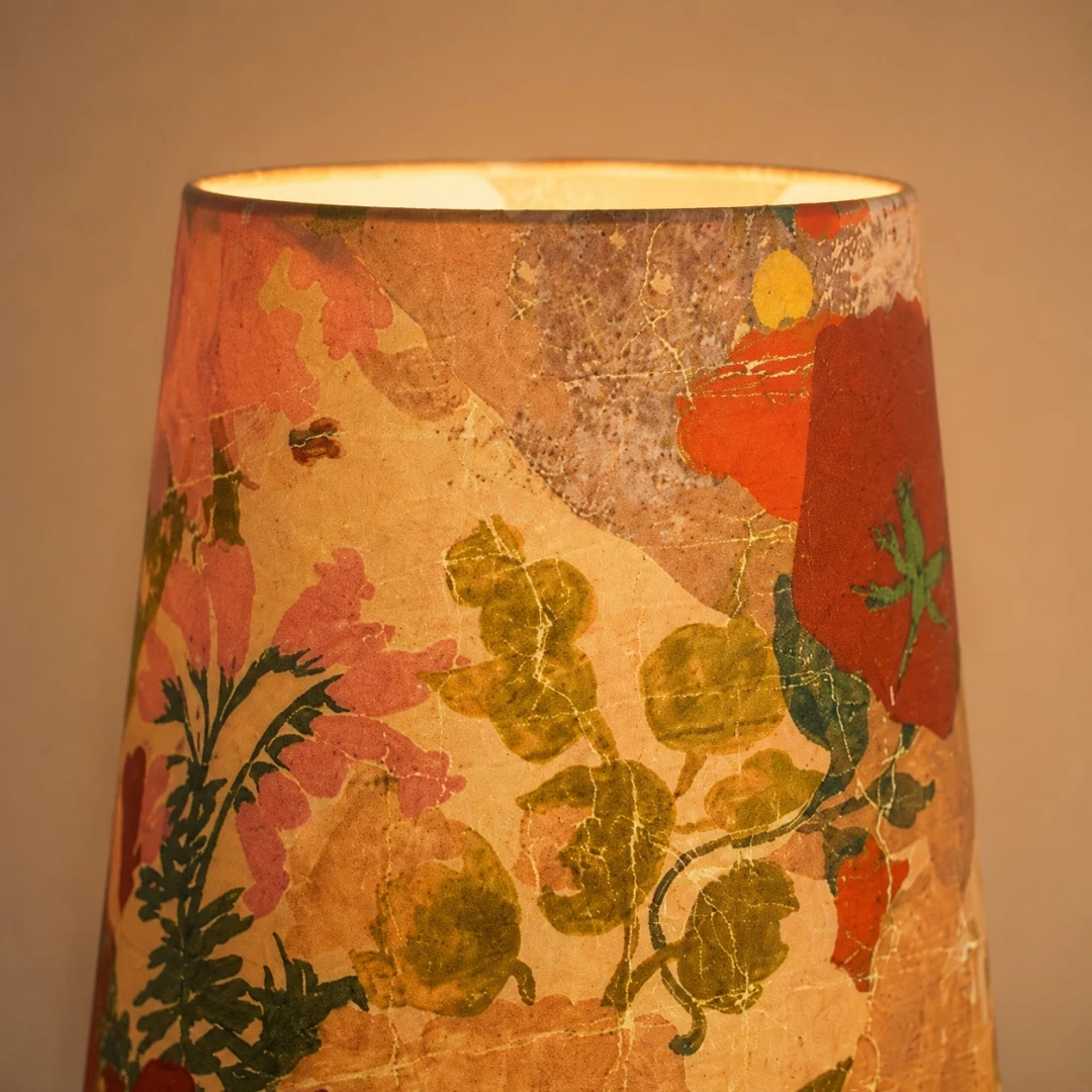 abstract colorful fabric table lamp