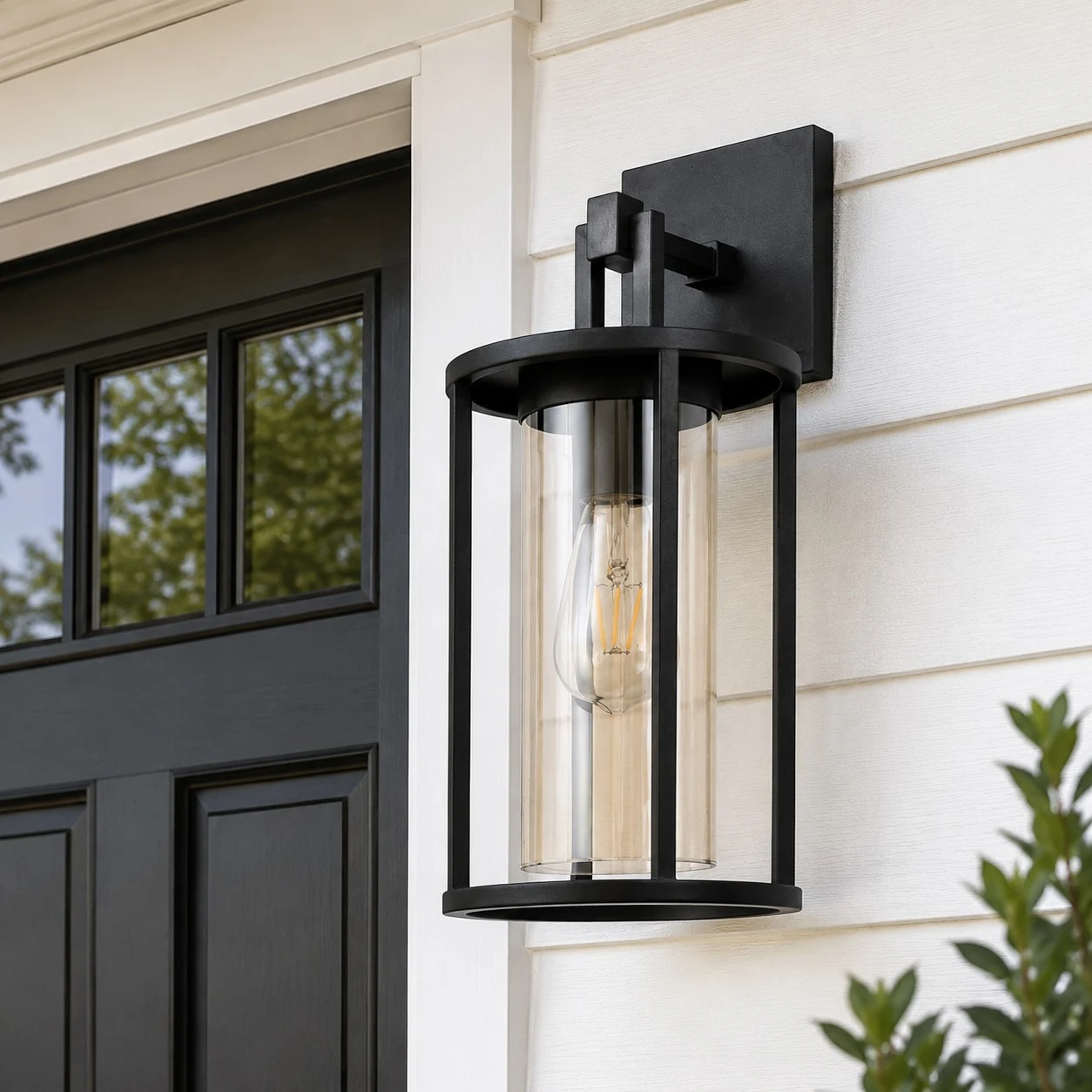 outdoor wall lantern detail