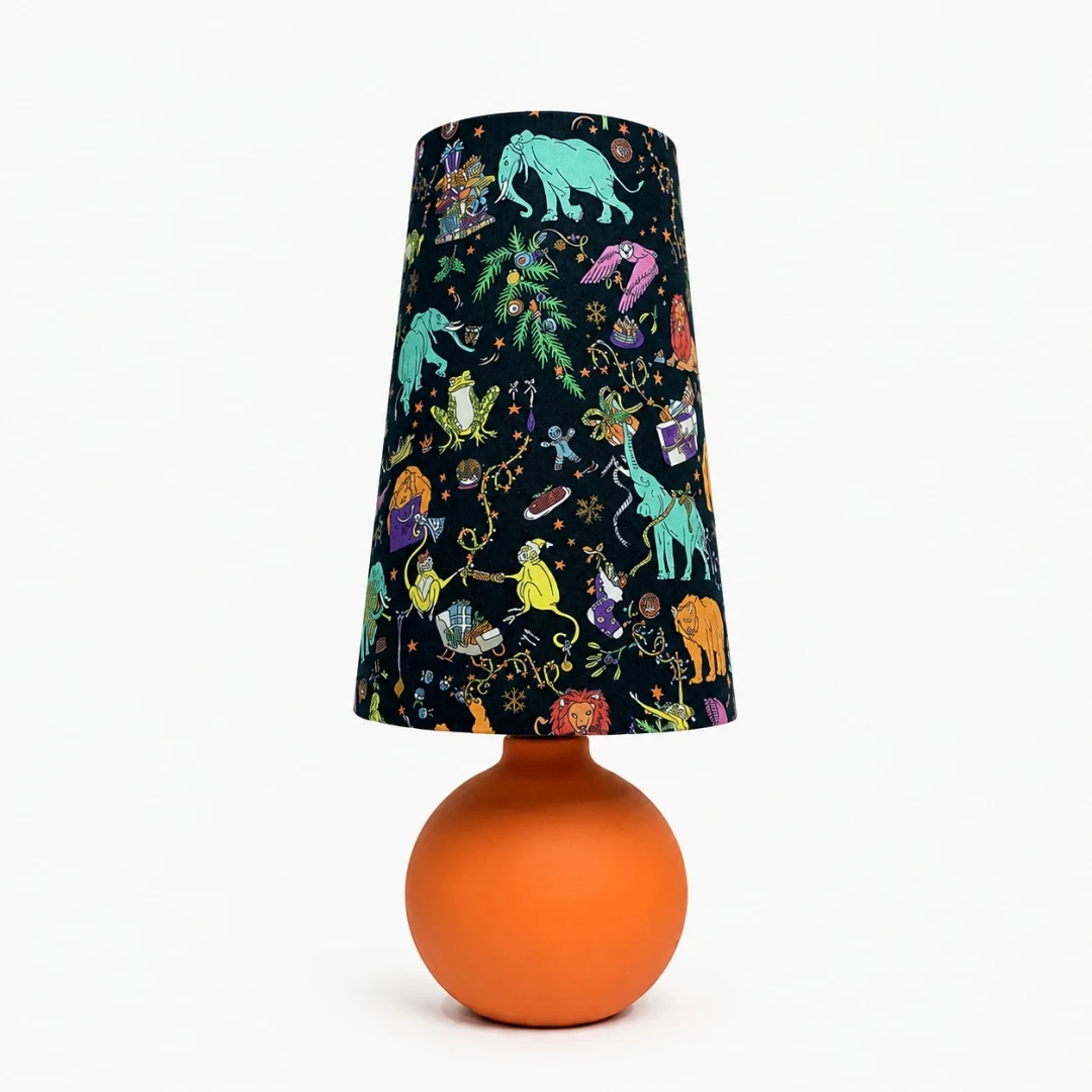illuminated fabric table lamp