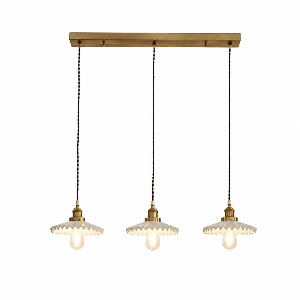 pleated ceramic pendant light 04