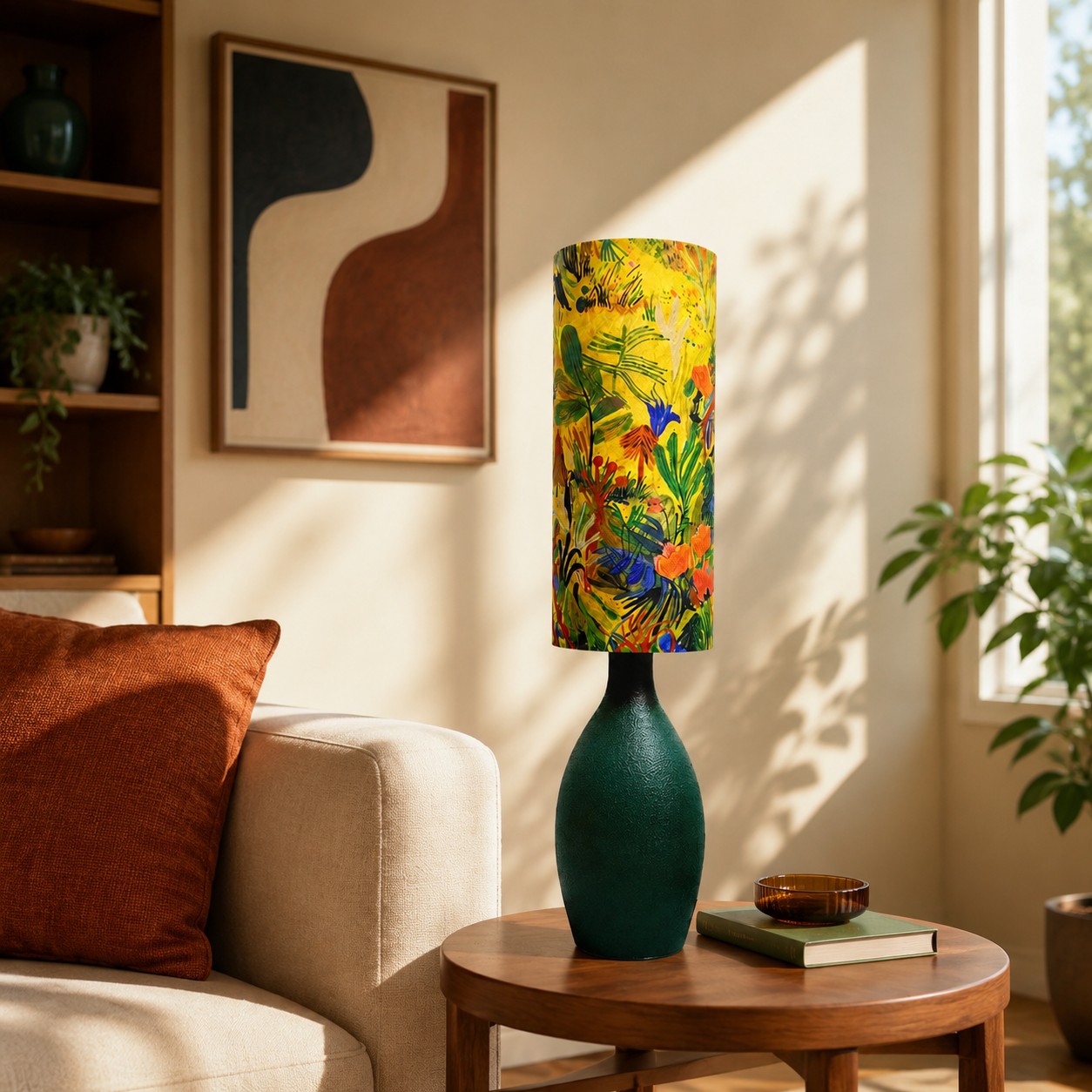 Floral Ceramic Table Lamp 9
