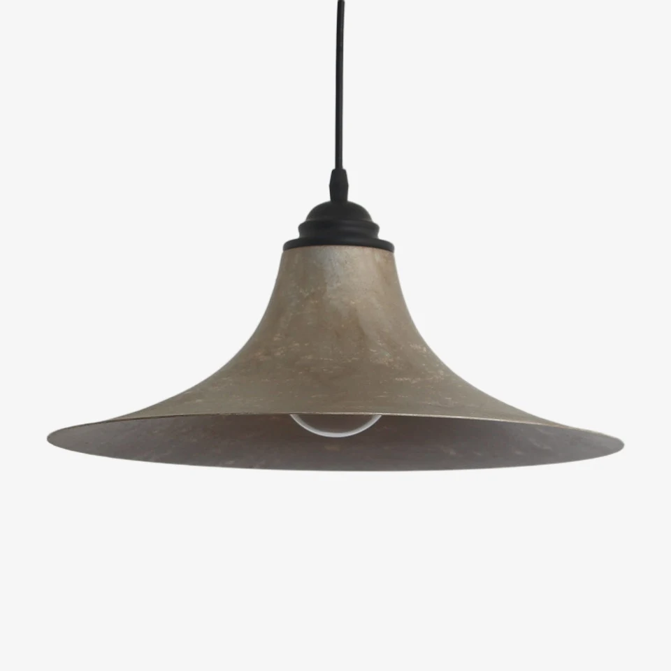 Aged black iron painted fitting pendant lamp