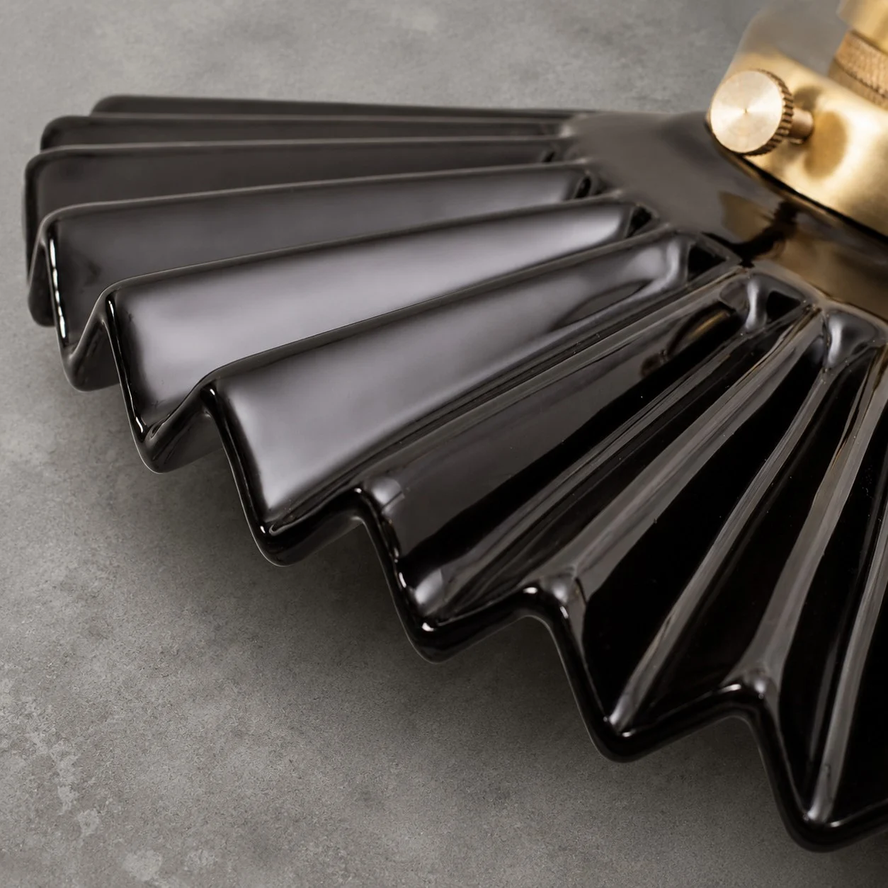 pleated ceramic pendant light 24