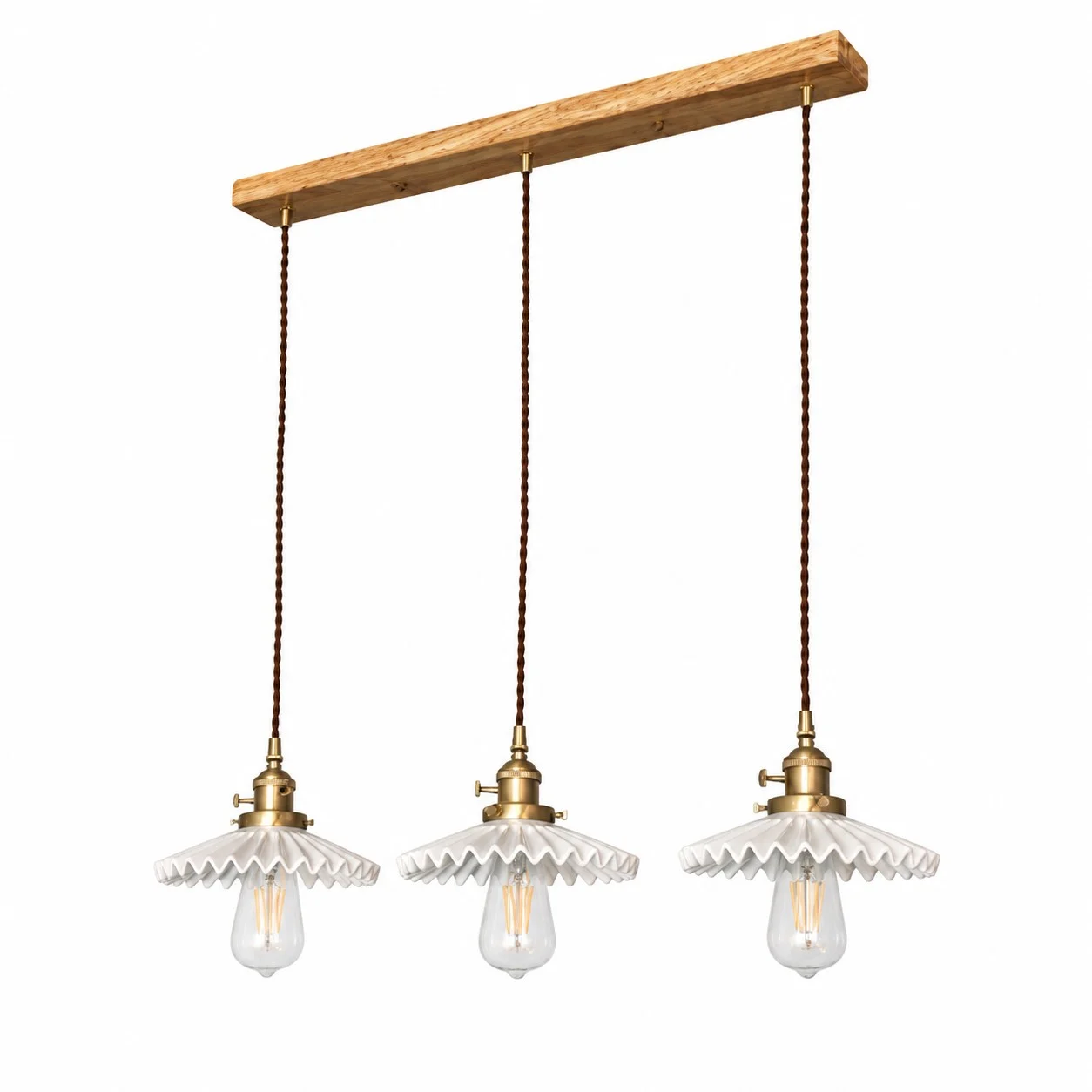 pleated ceramic pendant light 05