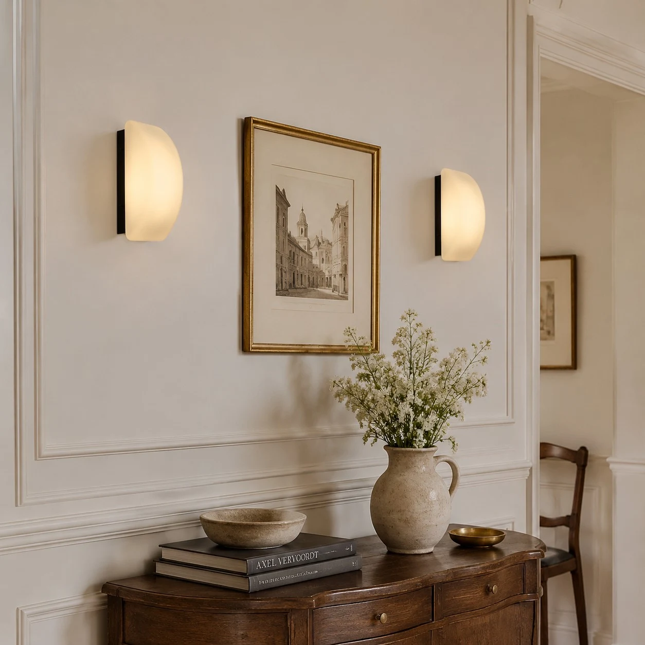 French wall decor scene