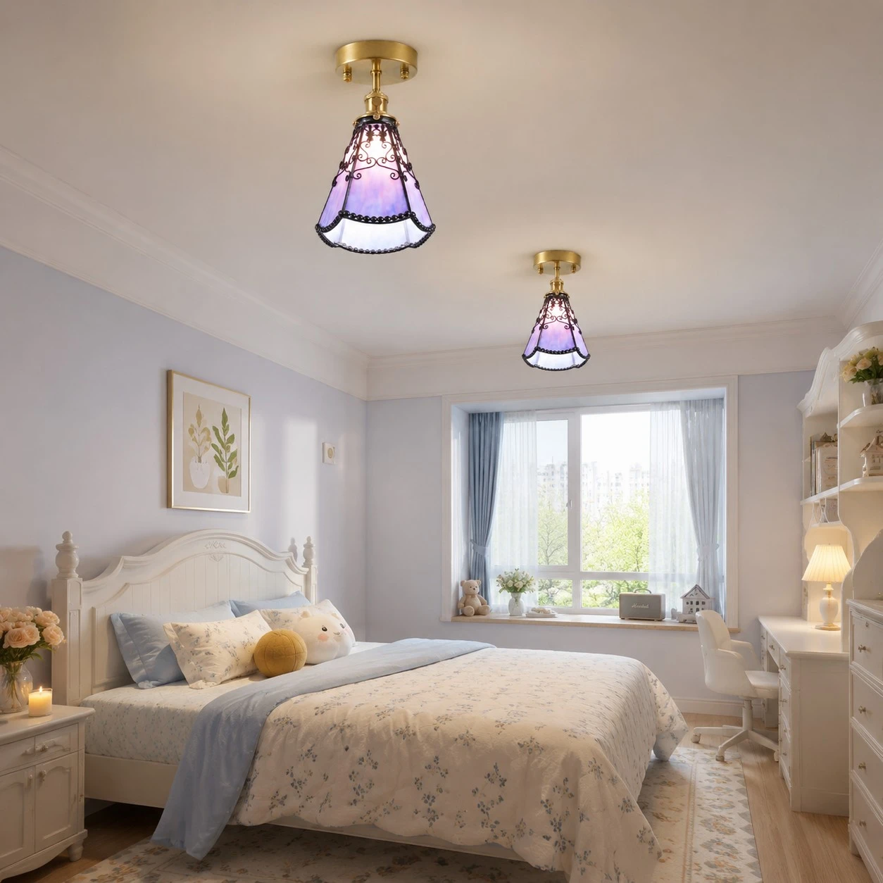 bedroom installation scene