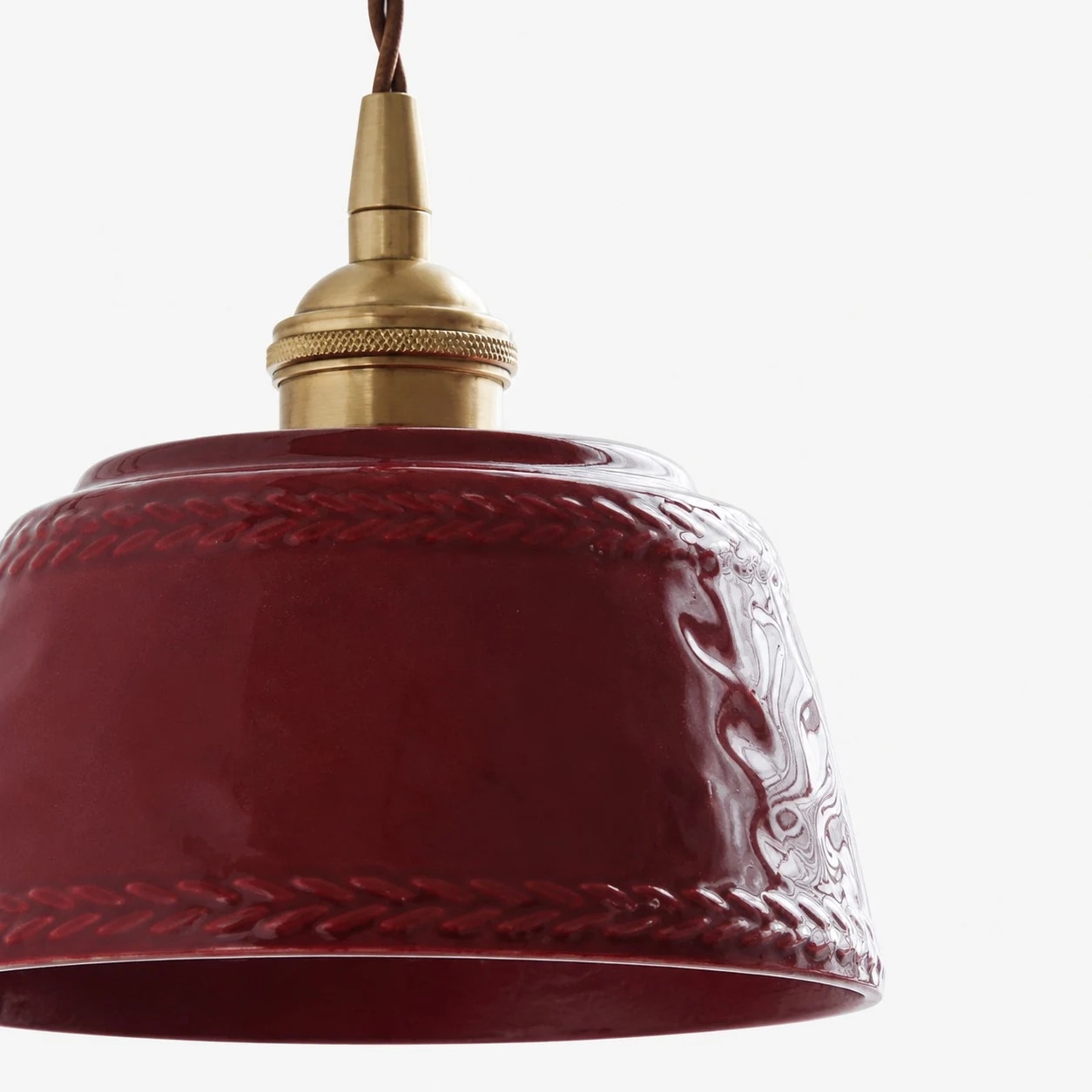 White ceramic pendant light