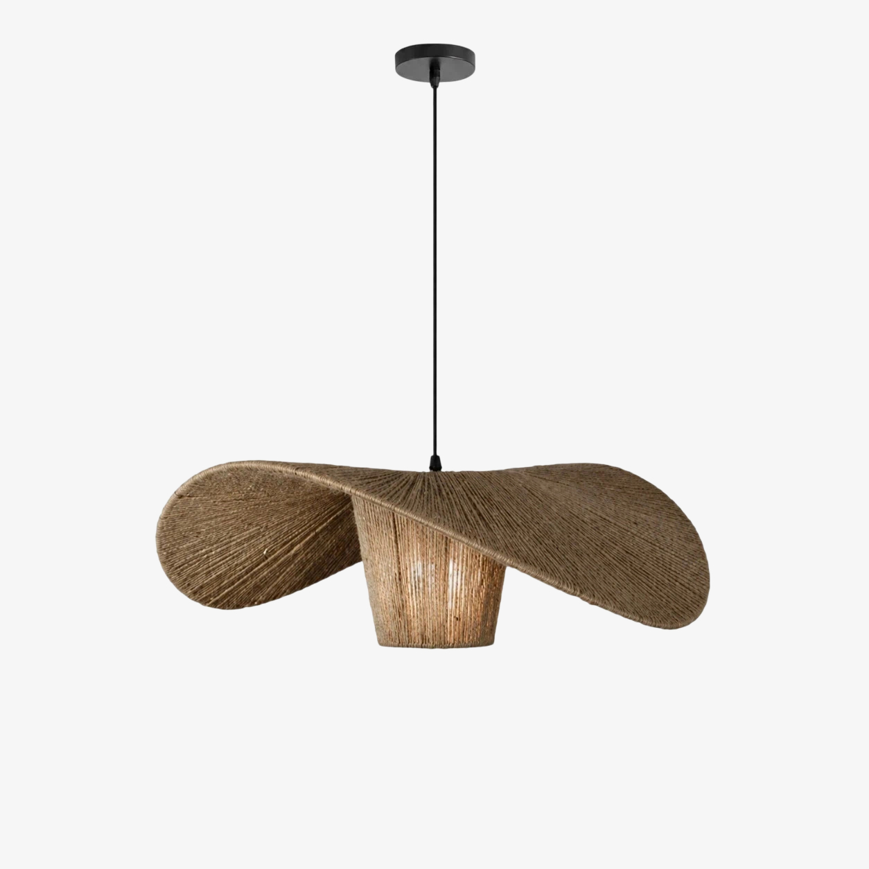 Dia 80 cm hemp rope pendant light