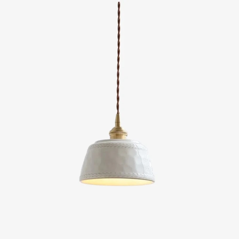 White ceramic pendant light