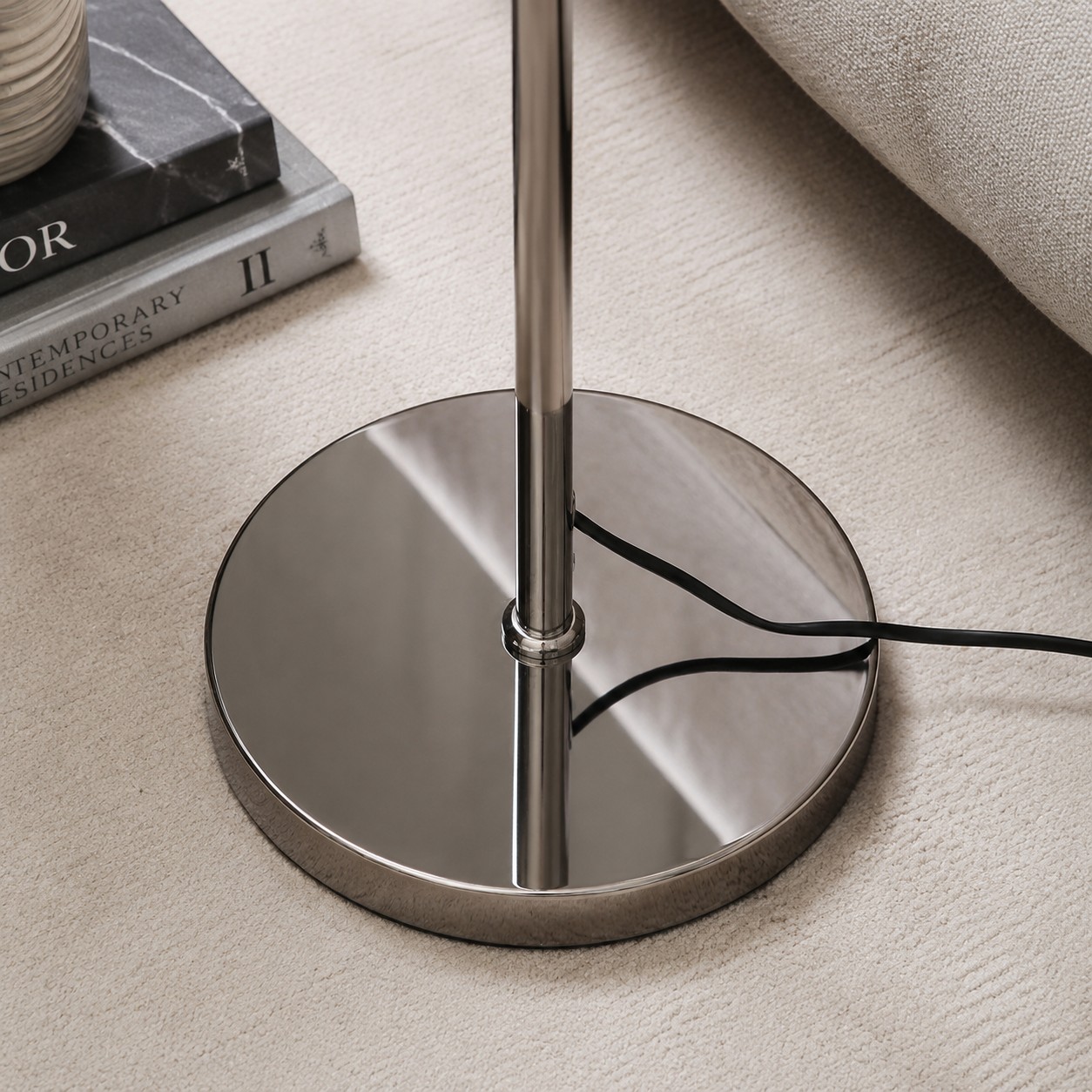 Floor lamp detail and room styling image