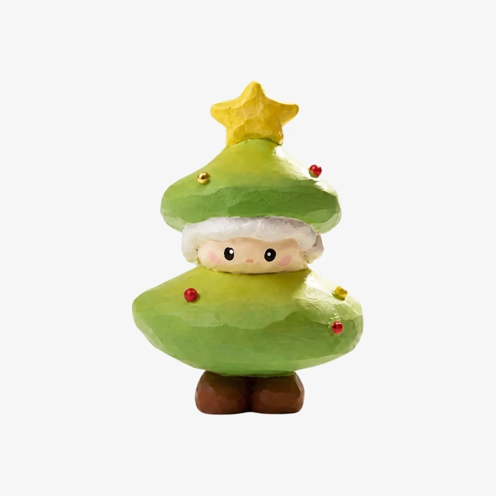 Style C handmade wooden Christmas tree ornament