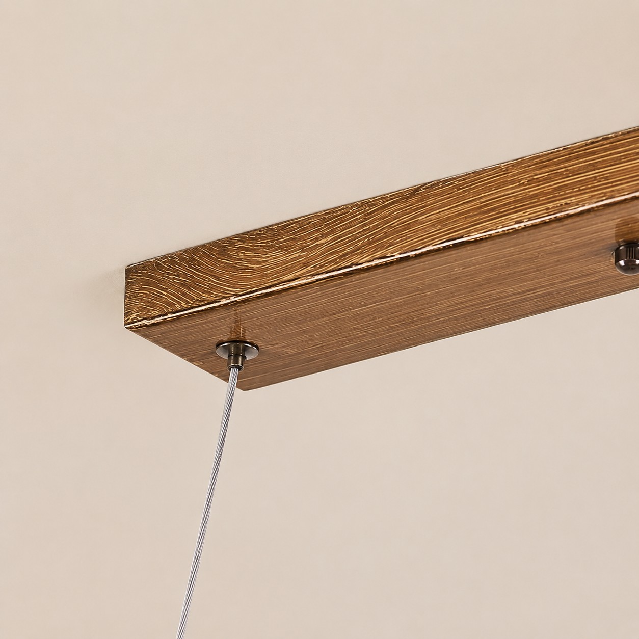 Wood Color Resin Linear Branch Pendant Light