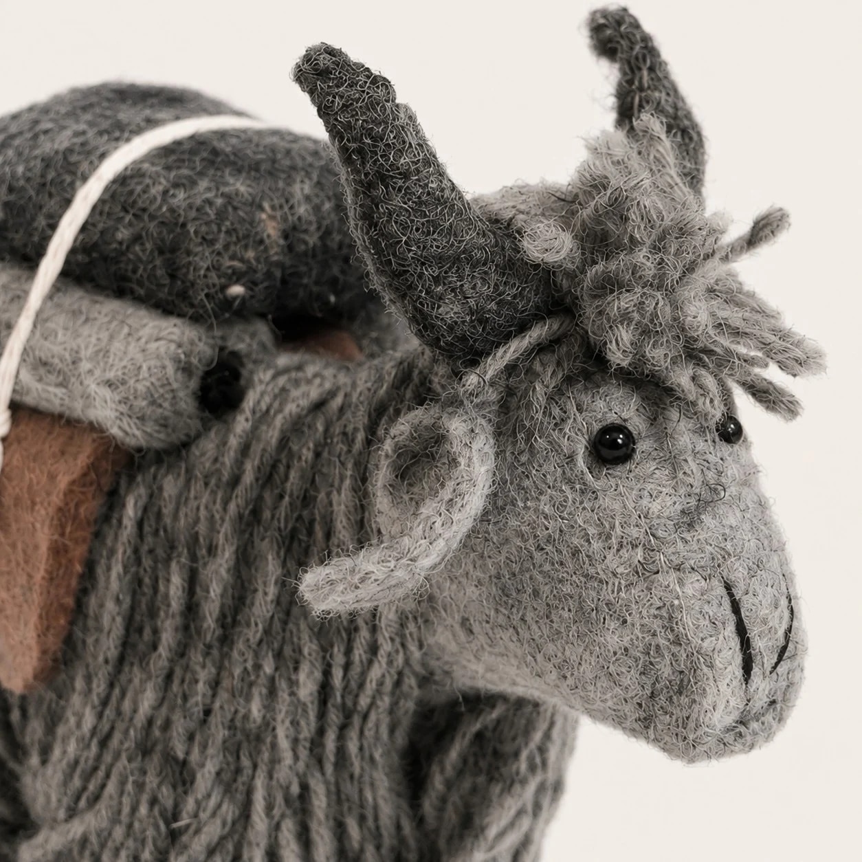 Handmade Nepal Wool Felt Yak Ornament