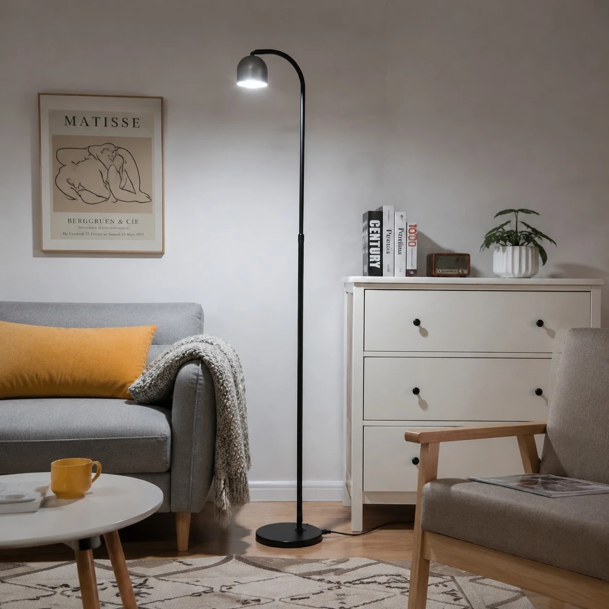 bedroom/living scene