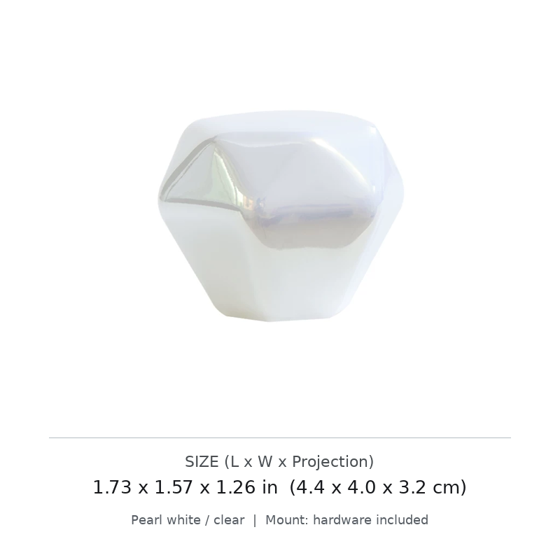 Diamond Pearl Cabinet Knob - image 1