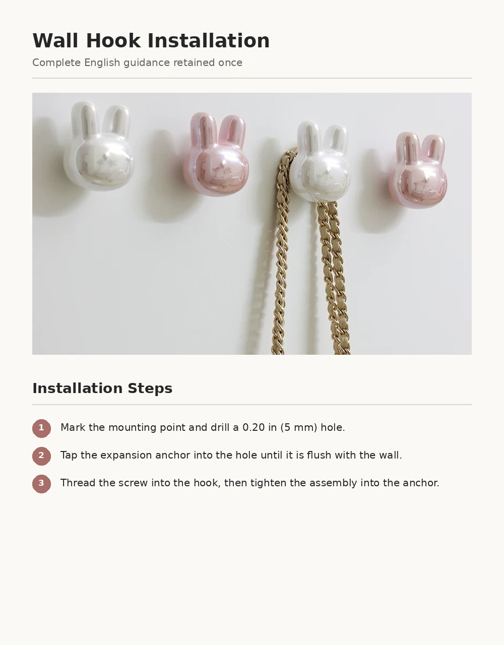 Rabbit No-Drill Decorative Wall Hook - image 16