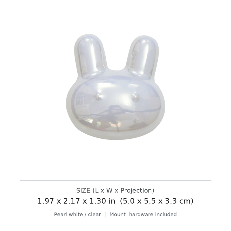 Rabbit Pearl Cabinet Knob - image 1