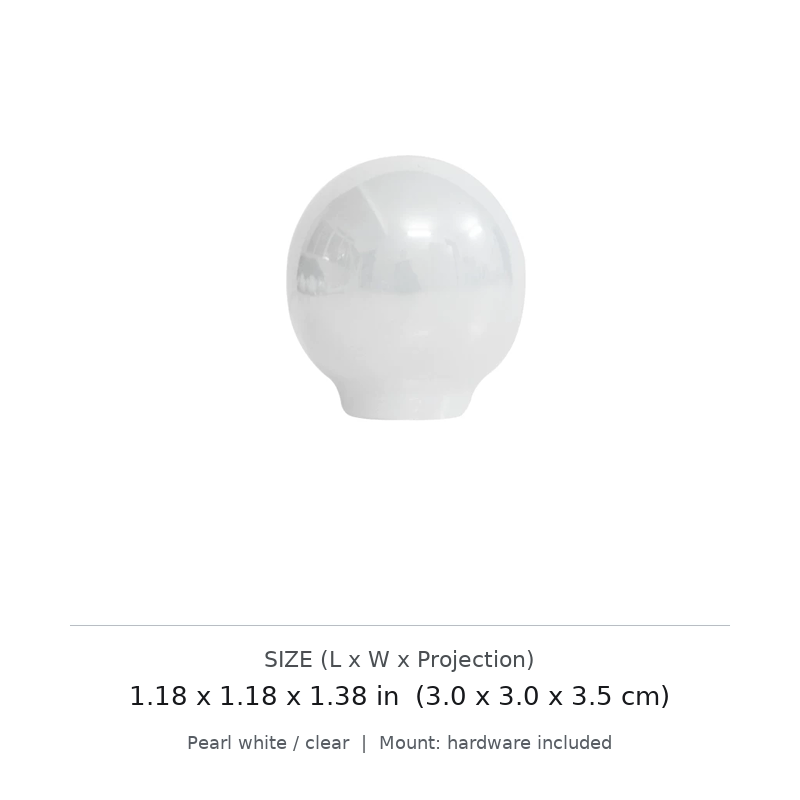 Pearl-Glaze Round Cabinet Knob - image 6