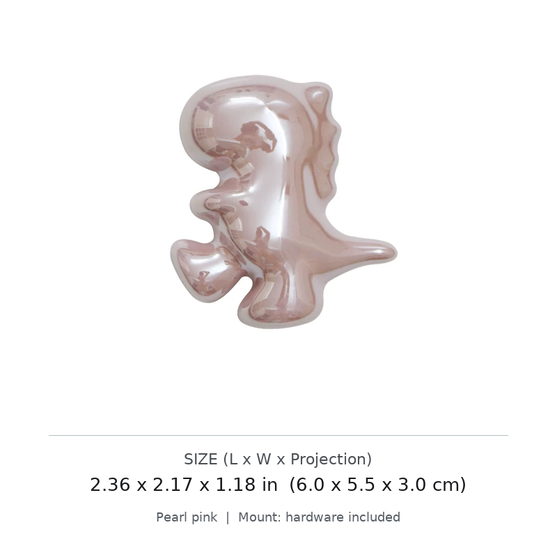 Dinosaur Pearl Cabinet Knob - image 2