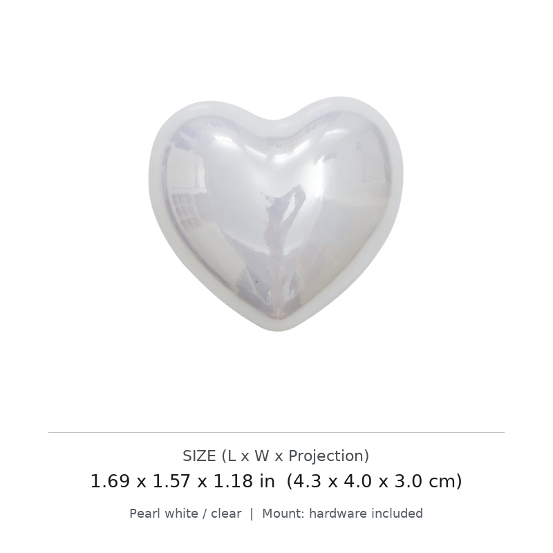 Heart Pearl Cabinet Pull - image 1