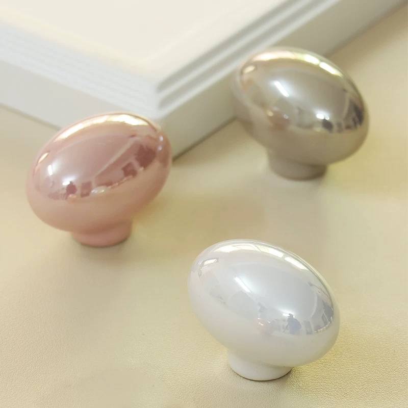 French Oval Pearl Cabinet Knob - image 5