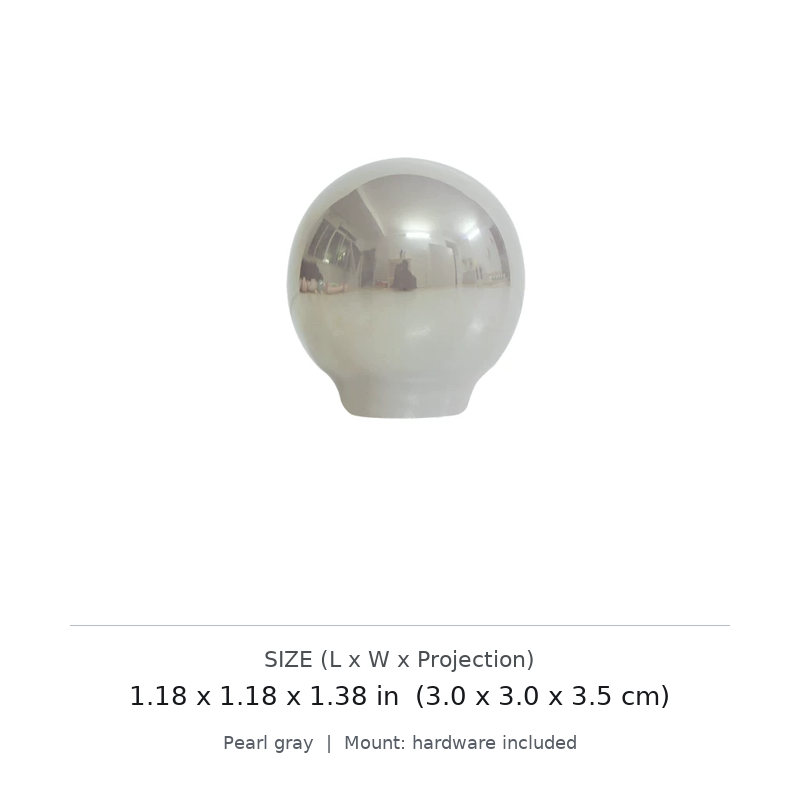 Pearl-Glaze Round Cabinet Knob - image 4