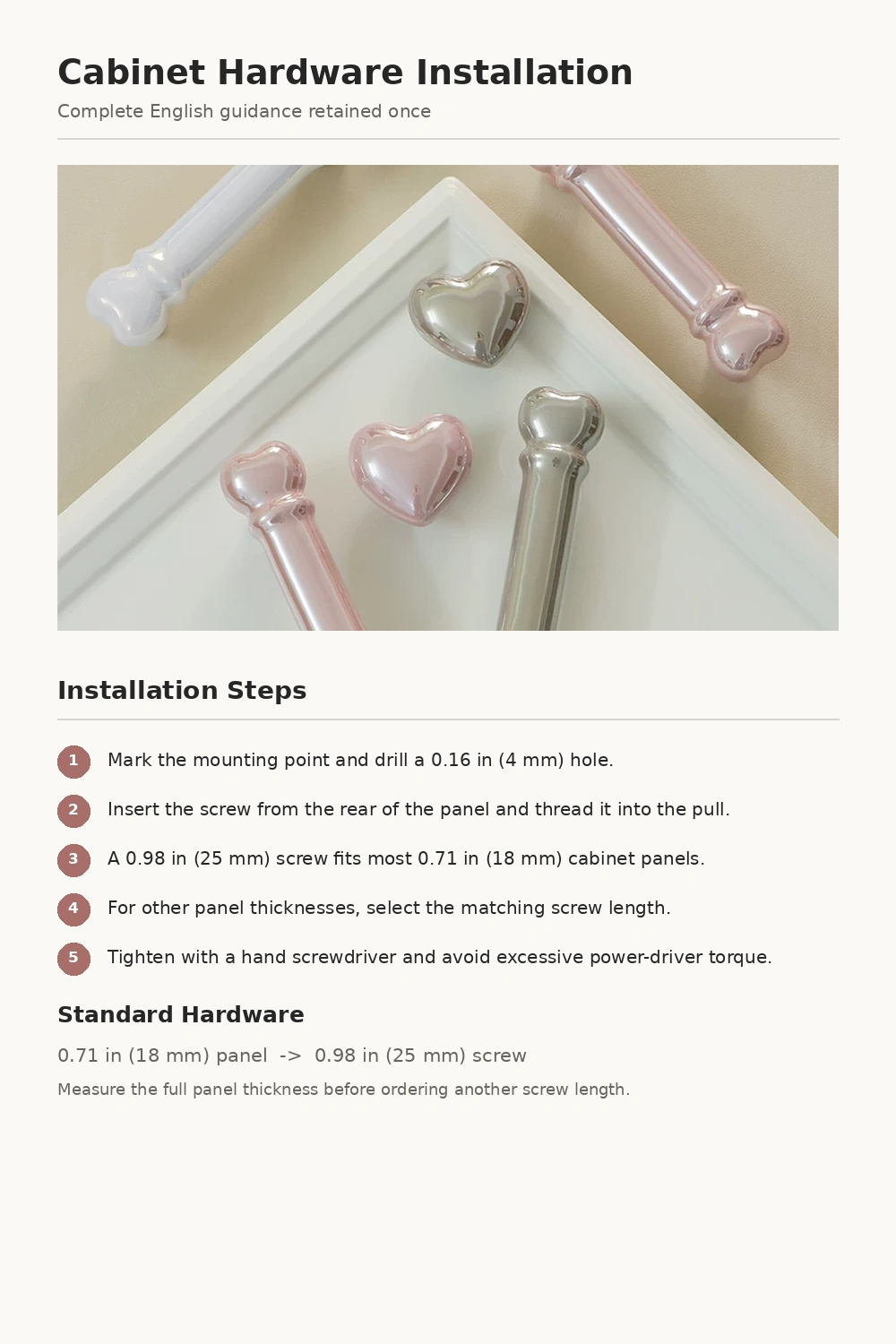 Magic Wand Pearl Cabinet Pull - image 14