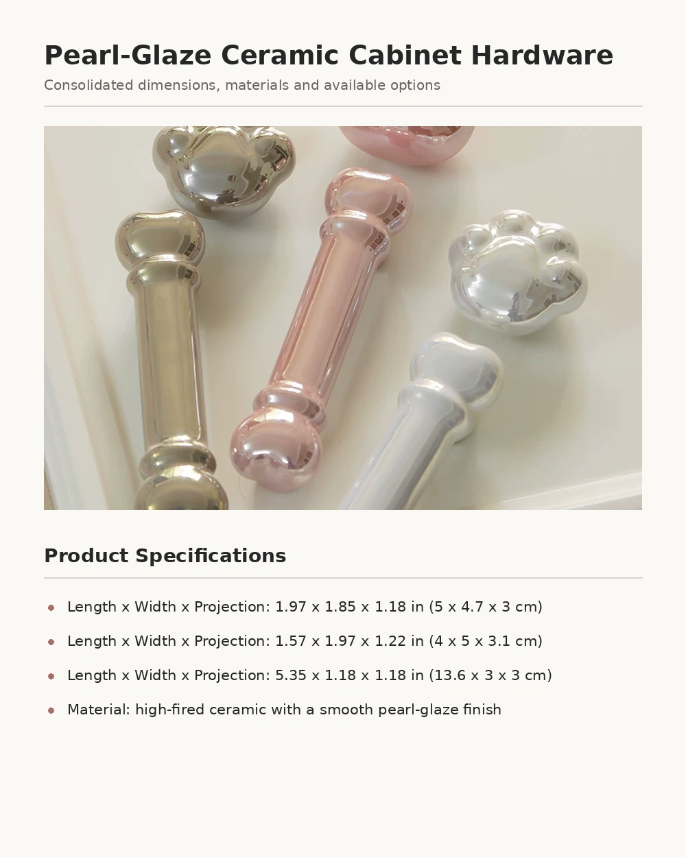 Lucky Cat and Cat Paw Cabinet Knob - image 17