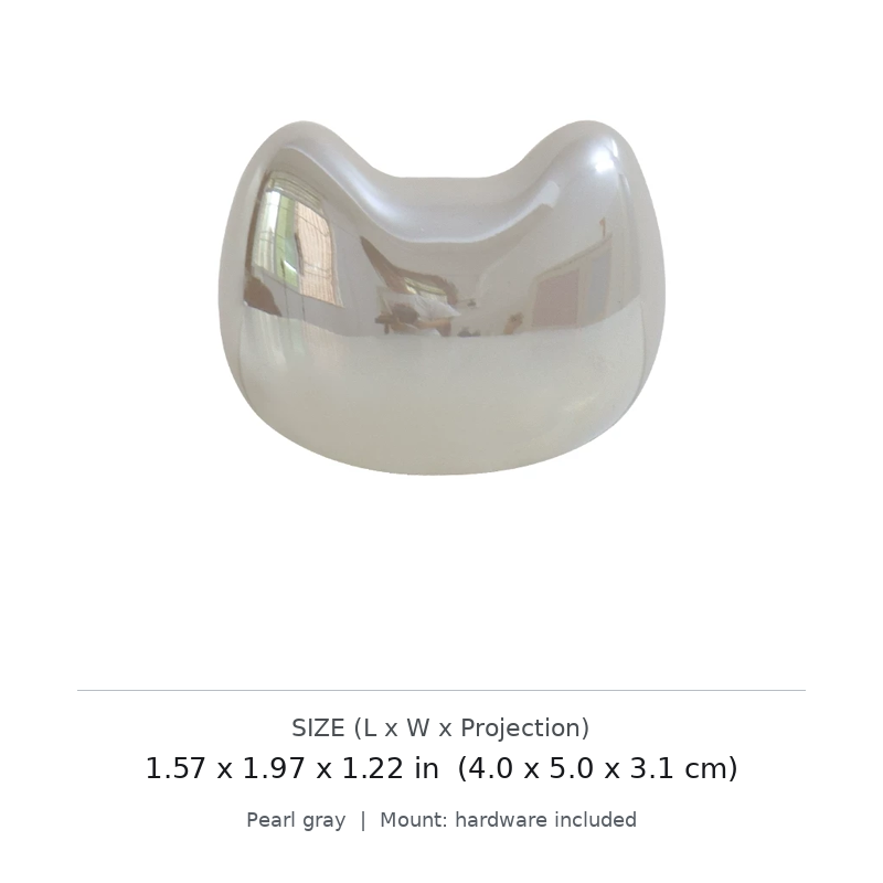 Lucky Cat Pearl Cabinet Knob - image 3