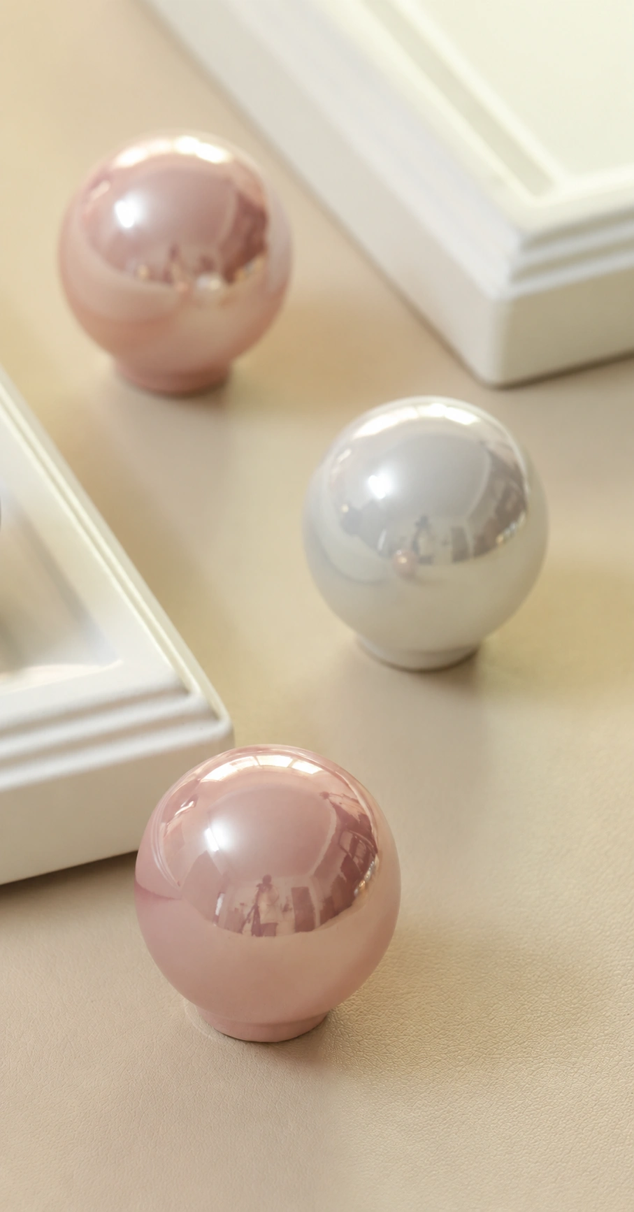 French Round Pearl Cabinet Knob - image 13