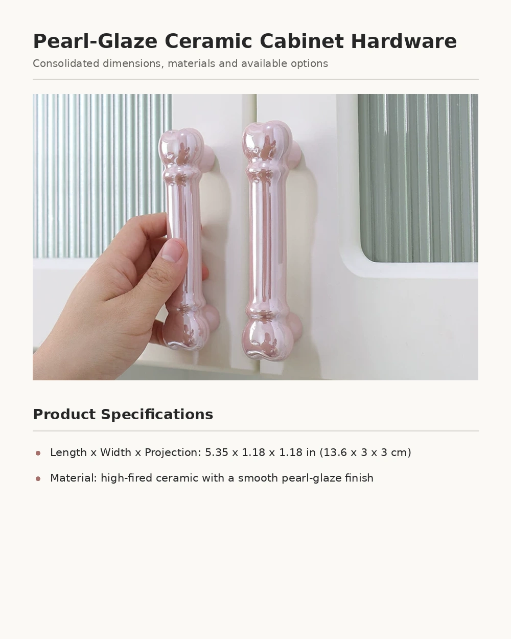 Magic Wand Pearl Cabinet Pull - image 11