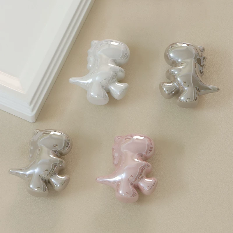 Dinosaur Pearl Cabinet Knob - image 8