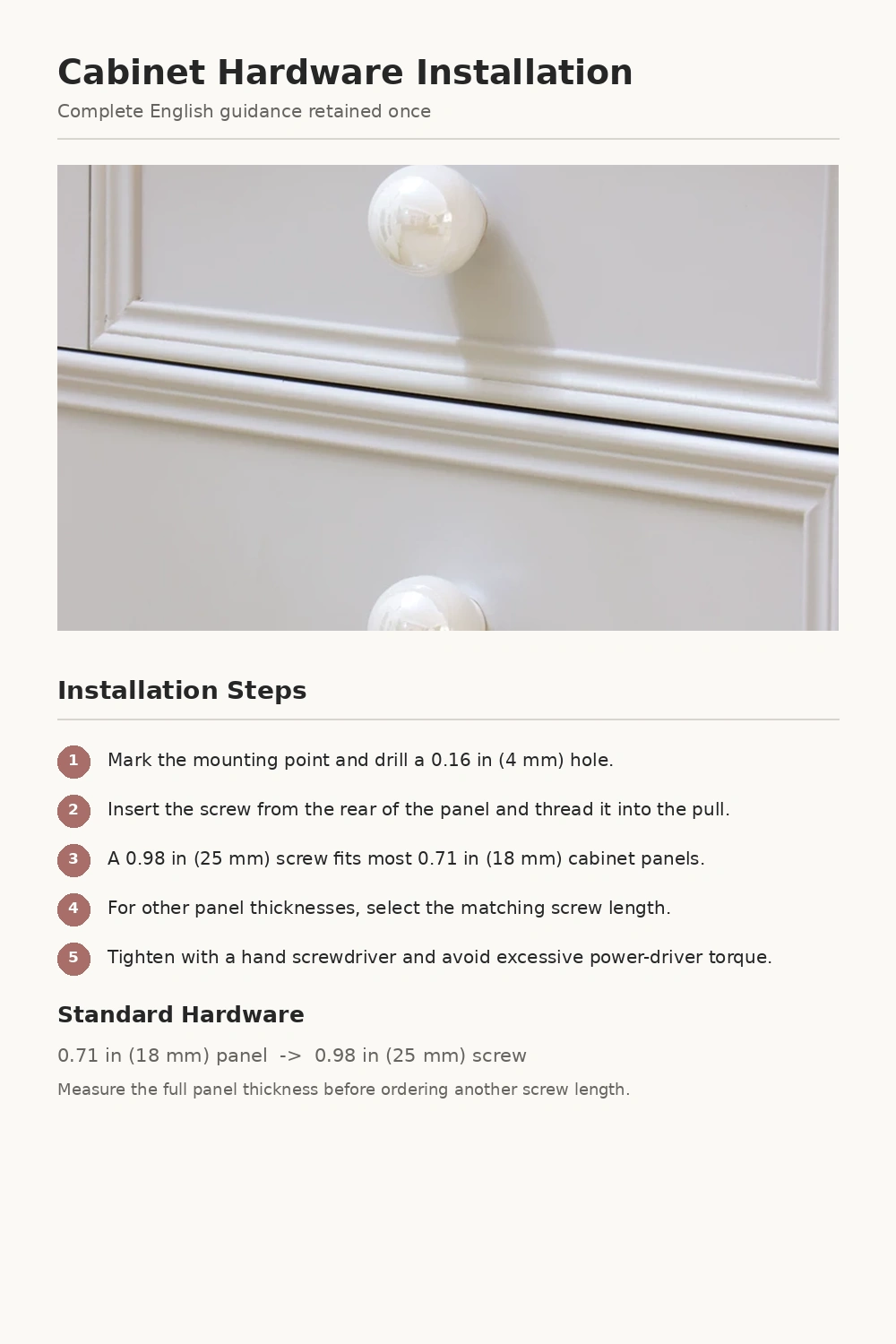 French Round Pearl Cabinet Knob - image 18