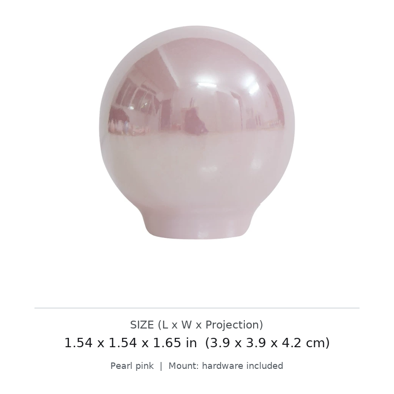 Pearl-Glaze Round Cabinet Knob - image 2