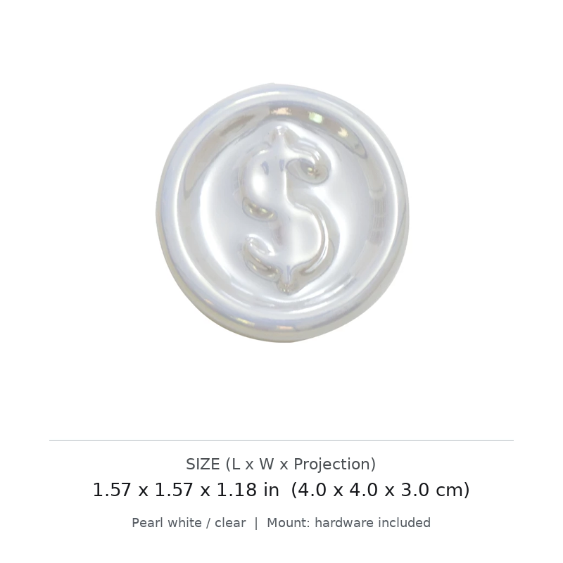 Coin-Style Pearl Cabinet Knob - image 5