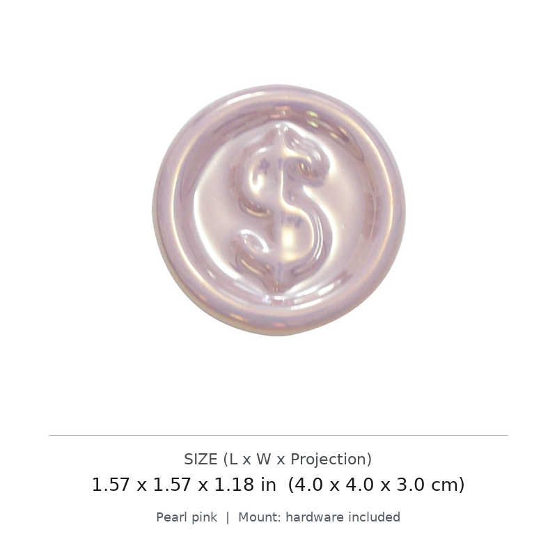 Coin-Style Pearl Cabinet Knob - image 4