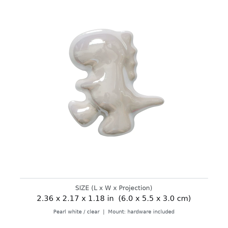 Dinosaur Pearl Cabinet Knob - image 6