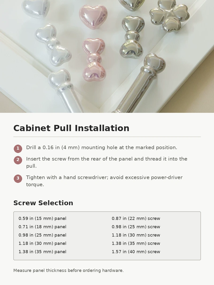 Bow Pearl Ceramic Cabinet Knob - image 26