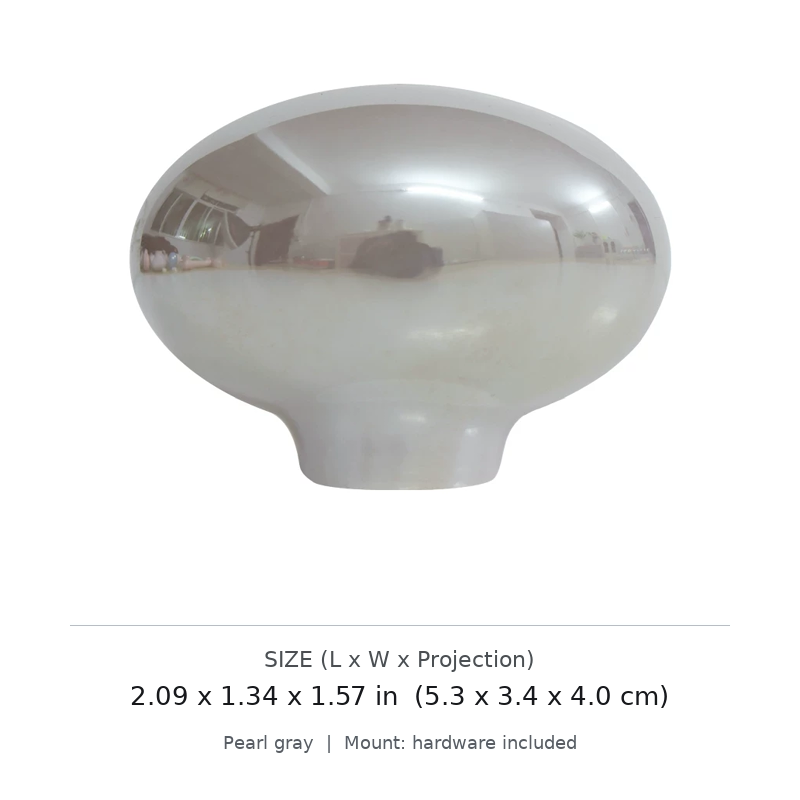 French Oval Pearl Cabinet Knob - image 3