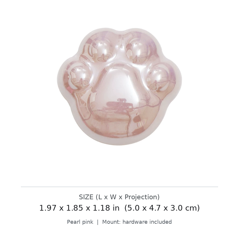 Lucky Cat and Cat Paw Cabinet Knob - image 1