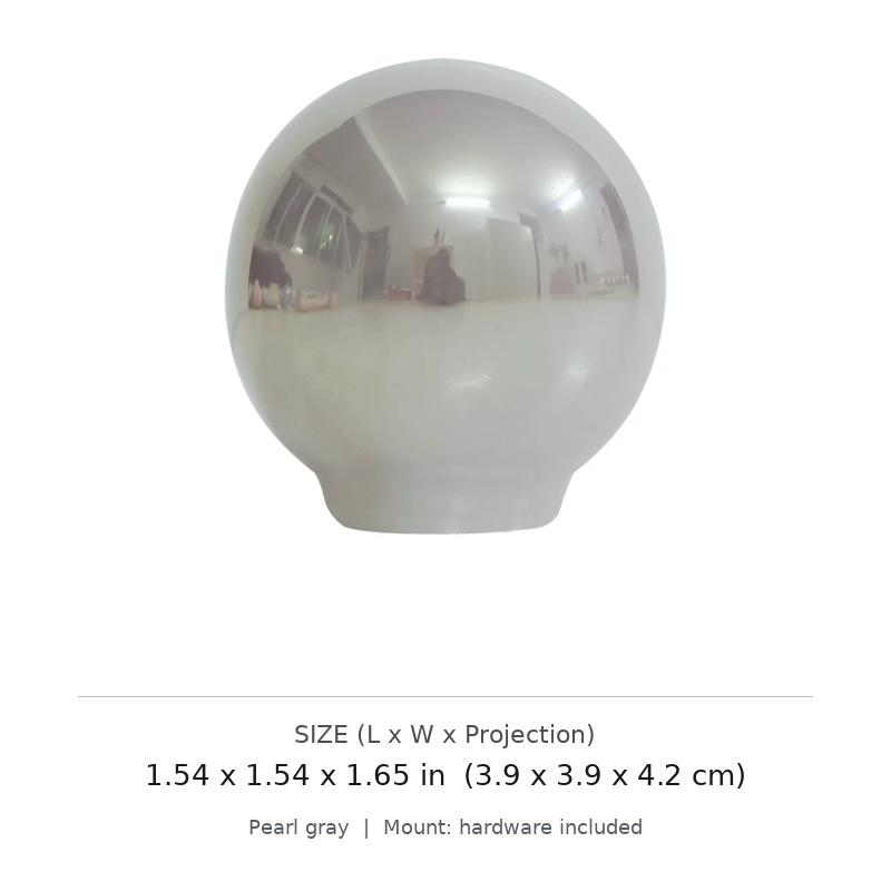 Pearl-Glaze Round Cabinet Knob - image 1