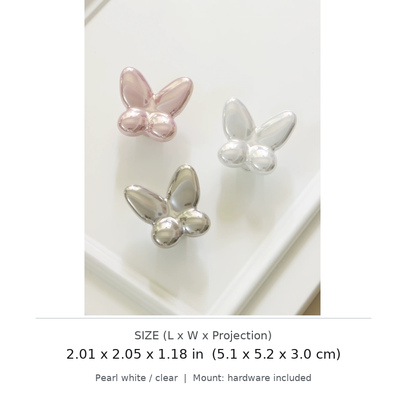 Butterfly Pearl Cabinet Knob - image 2