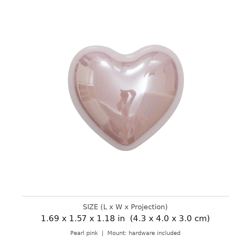 Heart Pearl Cabinet Pull - image 2