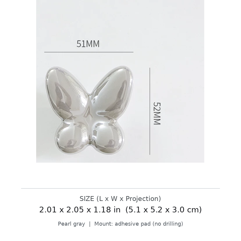 Butterfly No-Drill Decorative Wall Hook - image 6