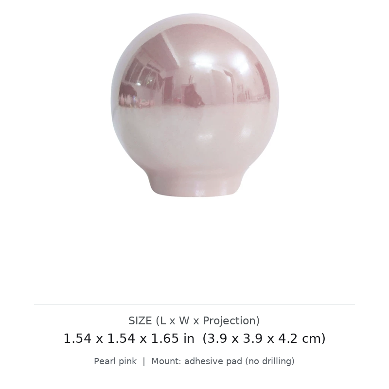 Round No-Drill Cabinet Knob - image 1